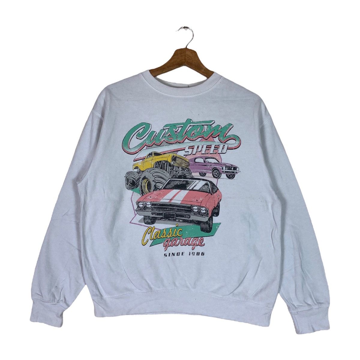 Forever 21 Vintage Forever 21 Custom Speed Pullover Jumper Sweatshirt Size US M / EU 48-50 / 2 - 1 Thumbnail