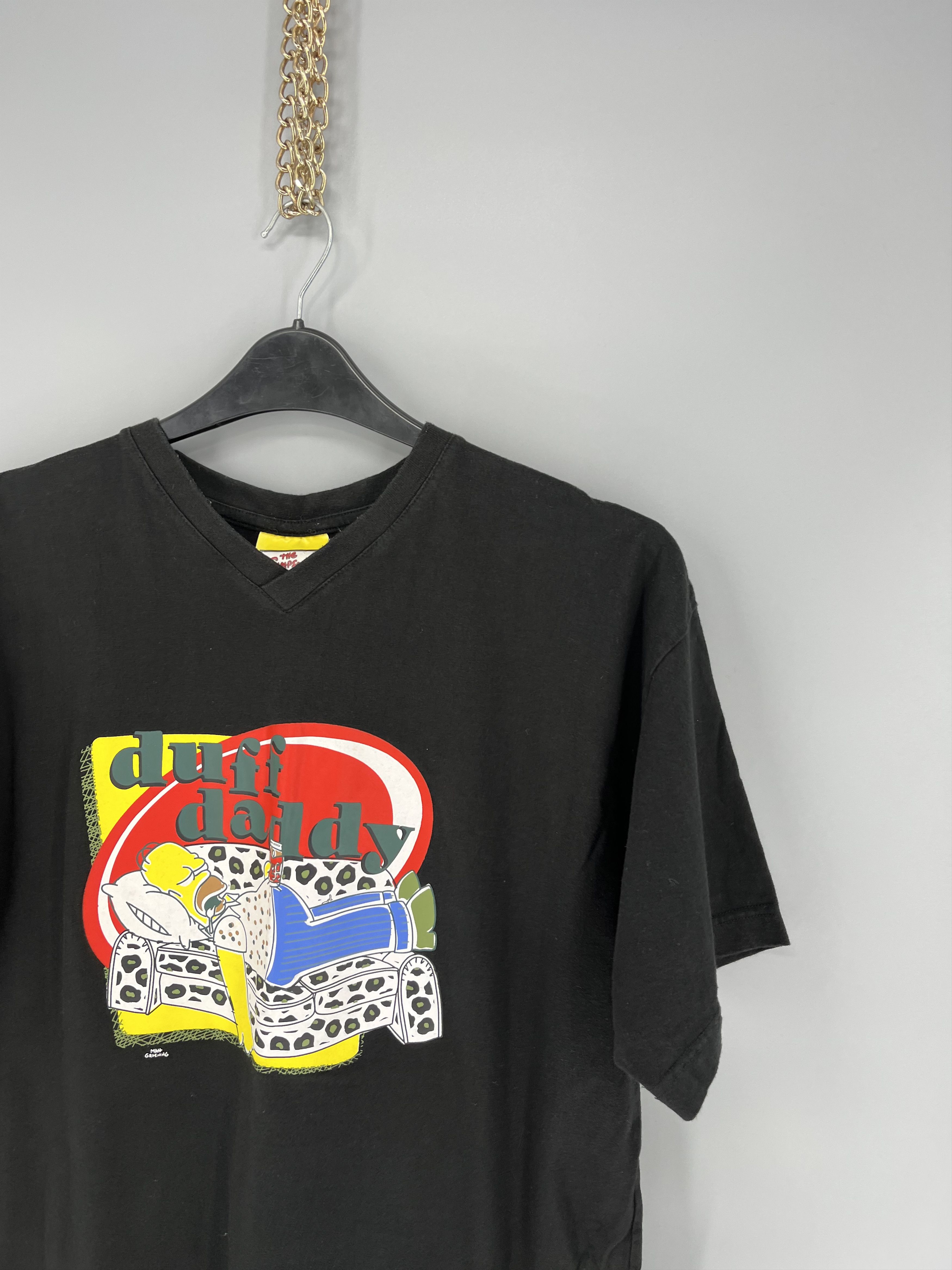 Other Vintage Y2K The Simpsons Duff Daddy Graphic T-Shirt Size US L / EU 52-54 / 3 - 6 Thumbnail