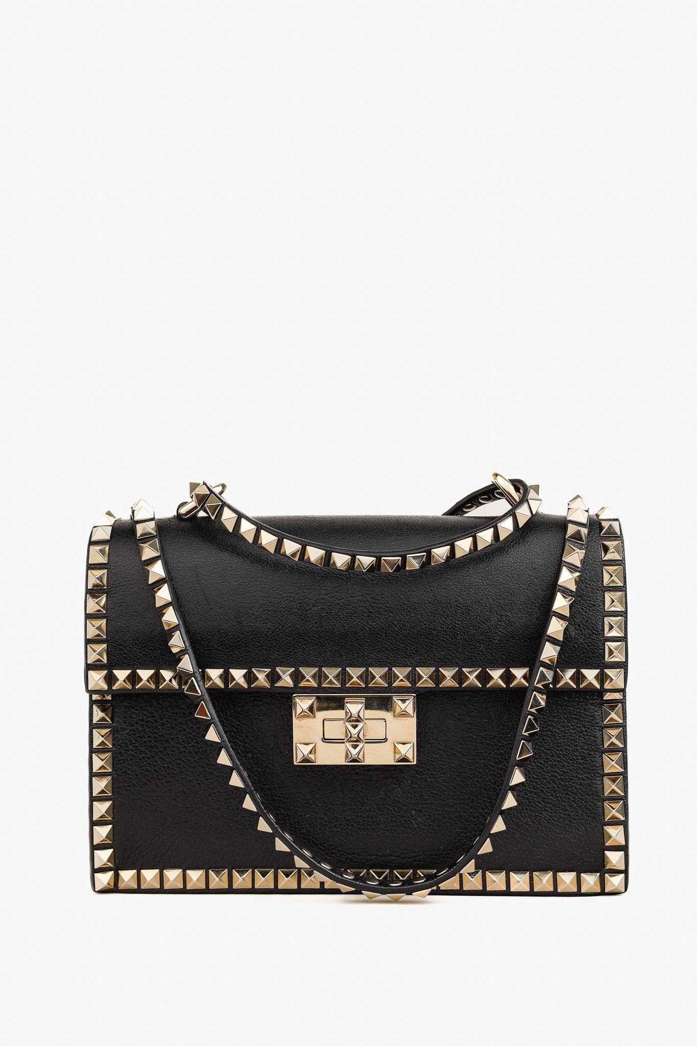 Valentino Valentino Garavani No Limit Nero Rockstud Leather Bag Size ONE SIZE - 1 Thumbnail