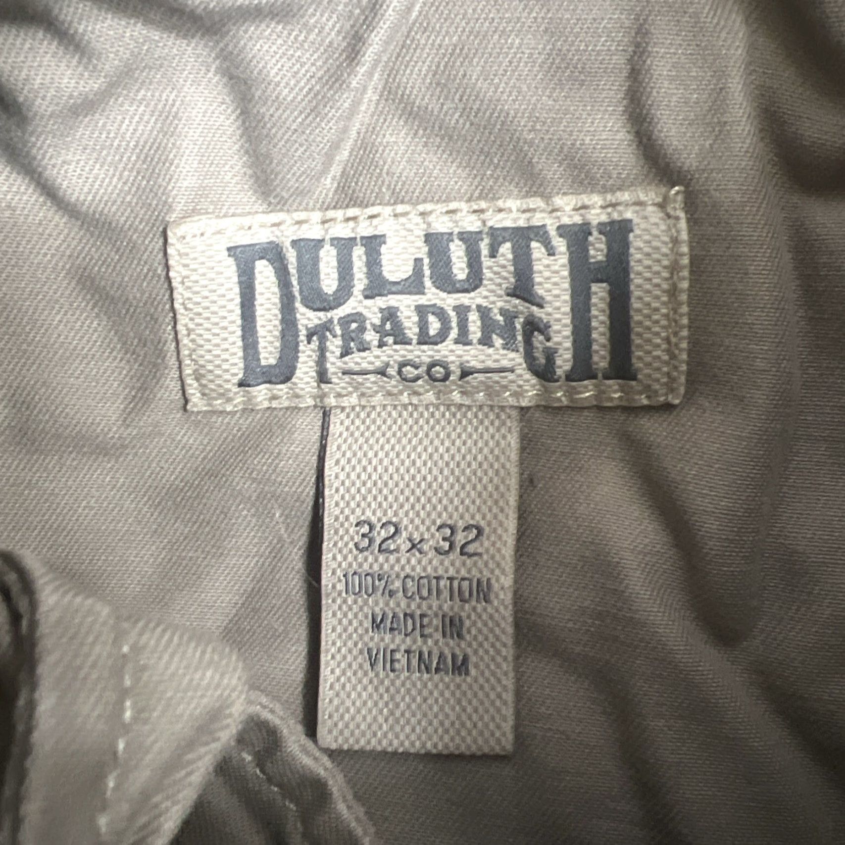 CO VINTAGE Duluth Trading Co Beige Pants Mens Regular Size 32x32 Chino Casual Size US 32 / EU 48 - 5 Thumbnail