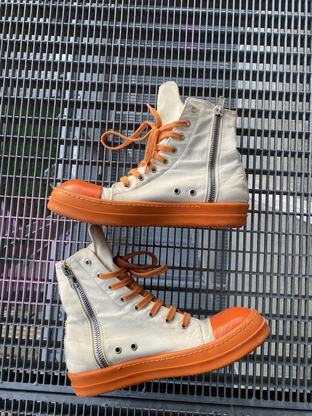 Rick Owens Drkshdw Rick Owens Drkshdw Pocket High Ramones Sneakers Size US 8 / EU 41 - 4 Thumbnail