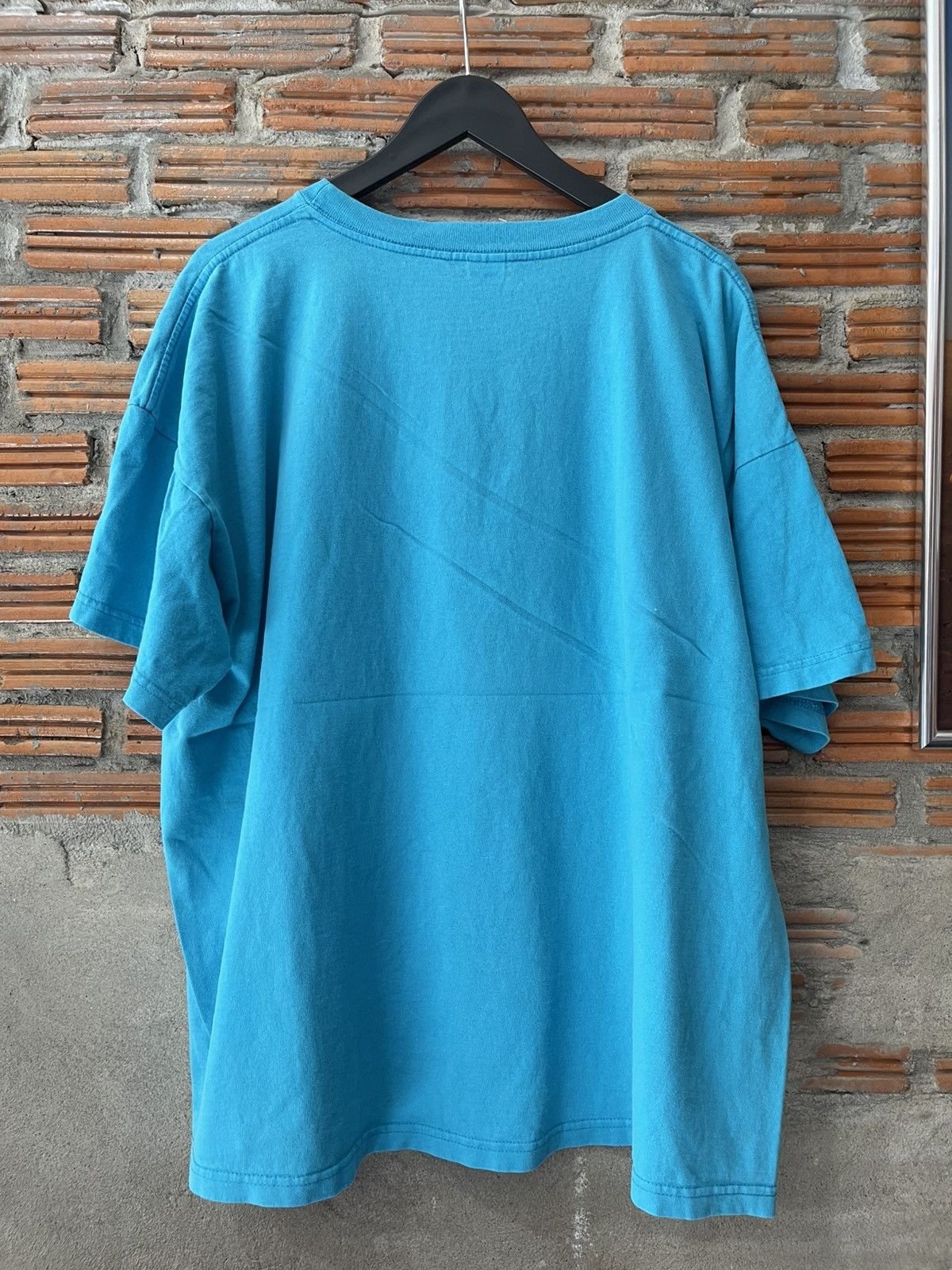 Mickey Mouse Disney Mickey Mouse 'Land 'N Sea' Neon Glitch Turquoise Tee Size US XL / EU 56 / 4 - 10 Thumbnail