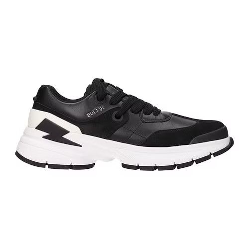 image of Neil Barrett Ob1O1E0424 Low Top Sneaker In Black, Men's (Size 7)