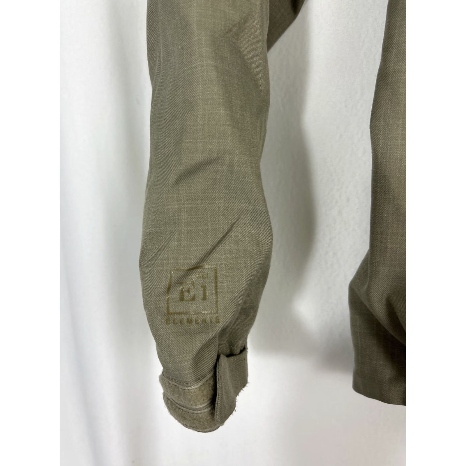 REI Womens Small Full Zip Jacket Beige Nylon Polyester Missing Hood Cinch Waist