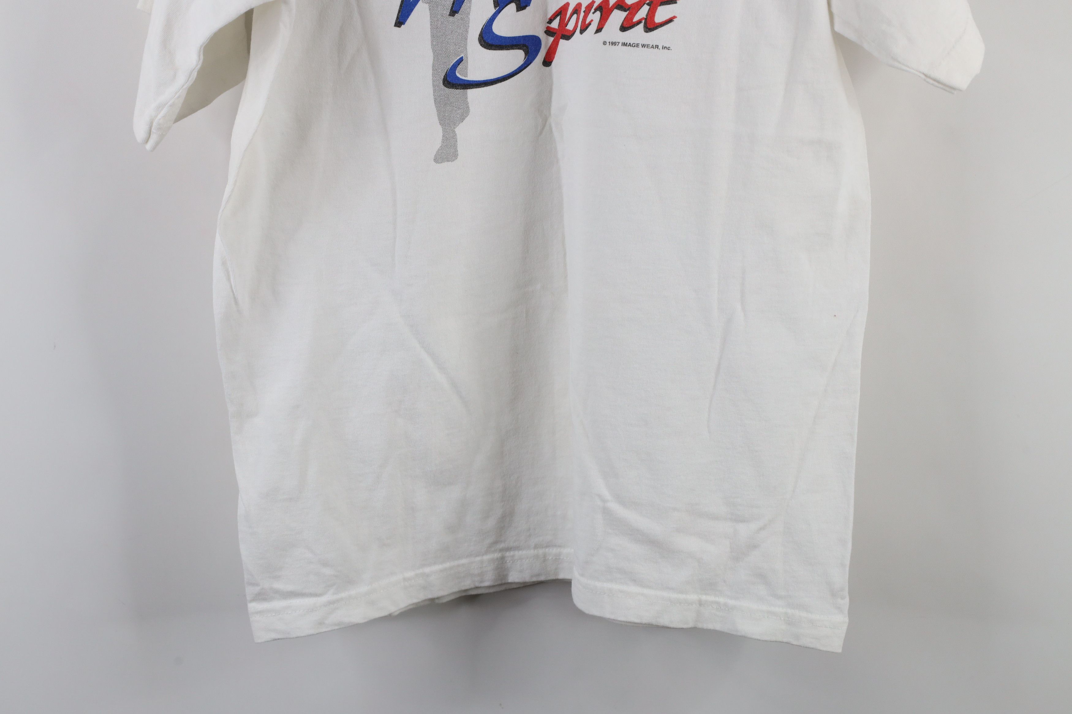 Vintage Vintage 90s Martial Arts America T-Shirt White Cotton Size US M / EU 48-50 / 2 - 13 Thumbnail