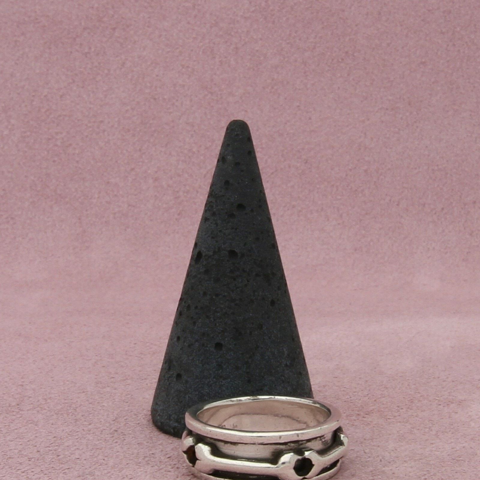 Sterling Silver sterling silver mens bones spinner band ring size 8.75 Size ONE SIZE - 5 Thumbnail