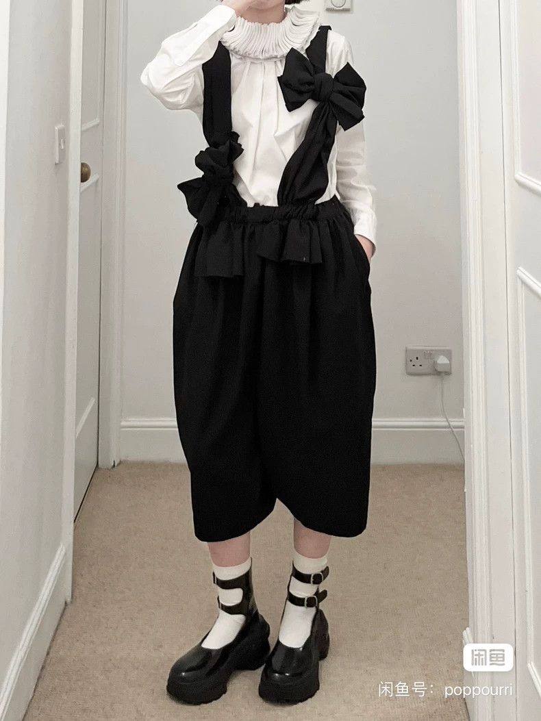 Comme des Garcons Comme Des Garcons size S Bow suspenders pumpkin pants Size 23" - 6 Thumbnail