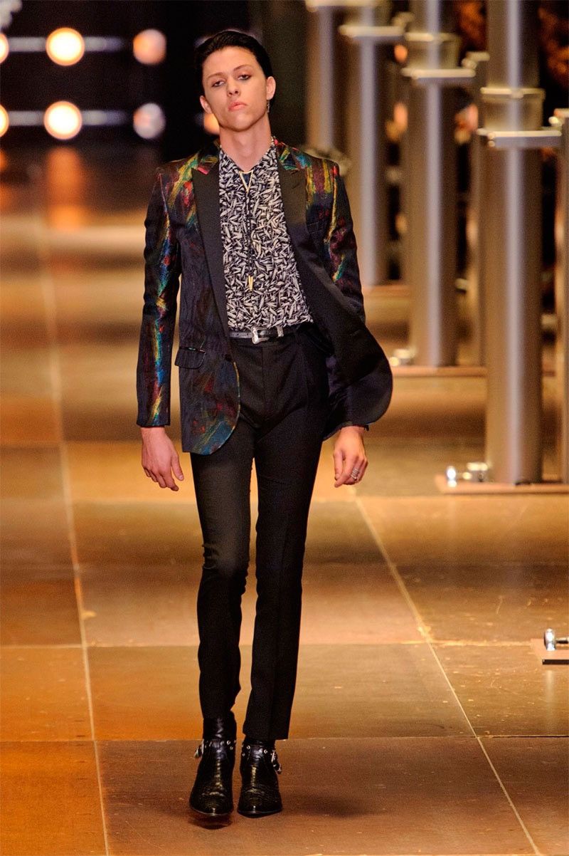 Hedi Slimane × Saint Laurent Paris 1 of 1 SS14 Sample Leather Pleated Trouser Size US 29 - 11 Thumbnail