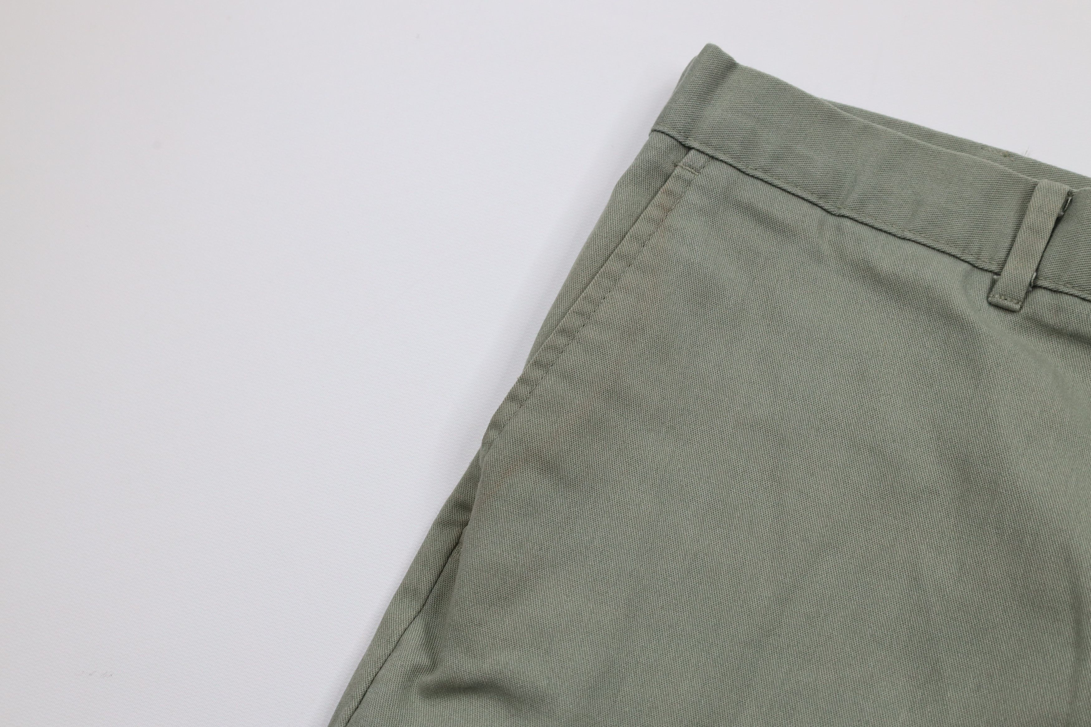 Vintage Vintage 90s Streetwear Blank Above Knee Chino Shorts Green Size US 34 / EU 50 - 5 Thumbnail