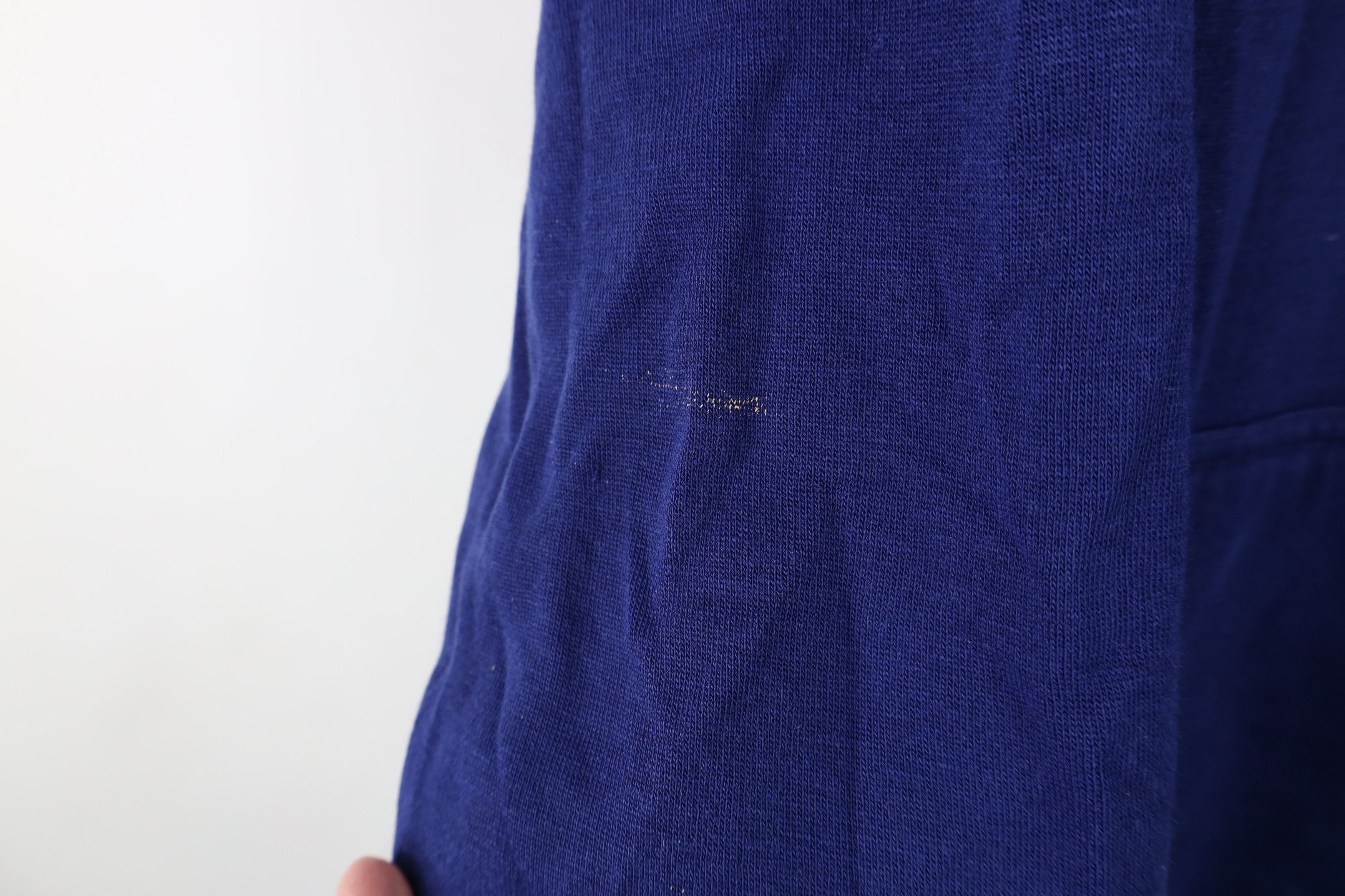 Vintage Vintage 70s 80s Streetwear Blank Hoodie Sweatshirt Blue Size US L / EU 52-54 / 3 - 8 Thumbnail