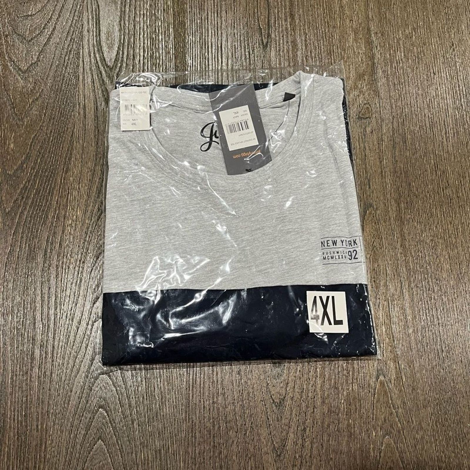 Vintage NWT Johnny Bigg NY District Spliced Tee Navy Size 4X Size US XXL / EU 58 / 5 - 2 Thumbnail
