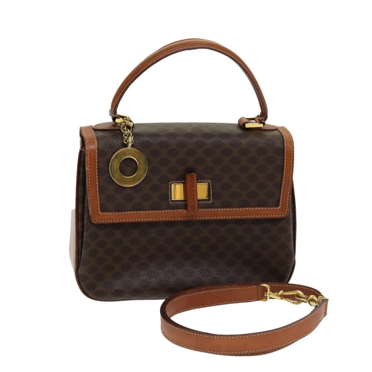 Celine Celine Vintage Convertible Top Handle Bag Macadam Coated Canvas Size ONE SIZE - 1 Thumbnail