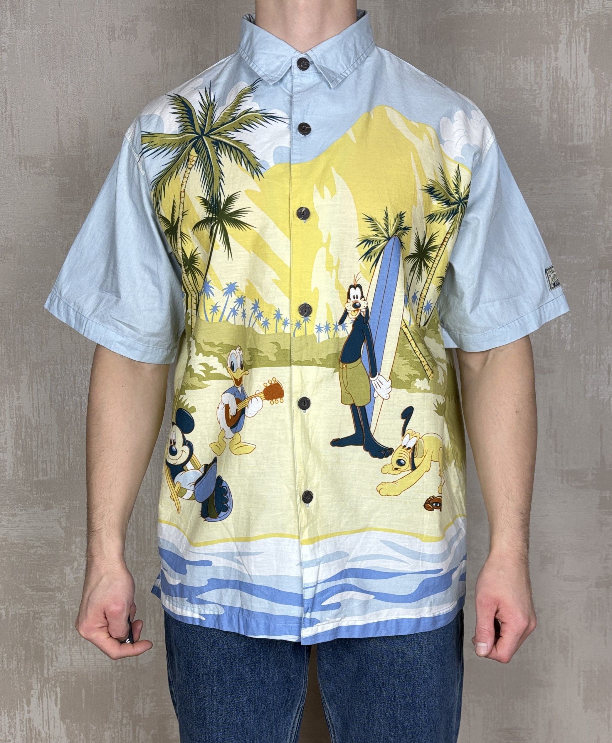 Disney Vintage Walt Disney World "Hang Loose 1971" Hawaiian Shirt Size US L / EU 52-54 / 3 - 1 Thumbnail