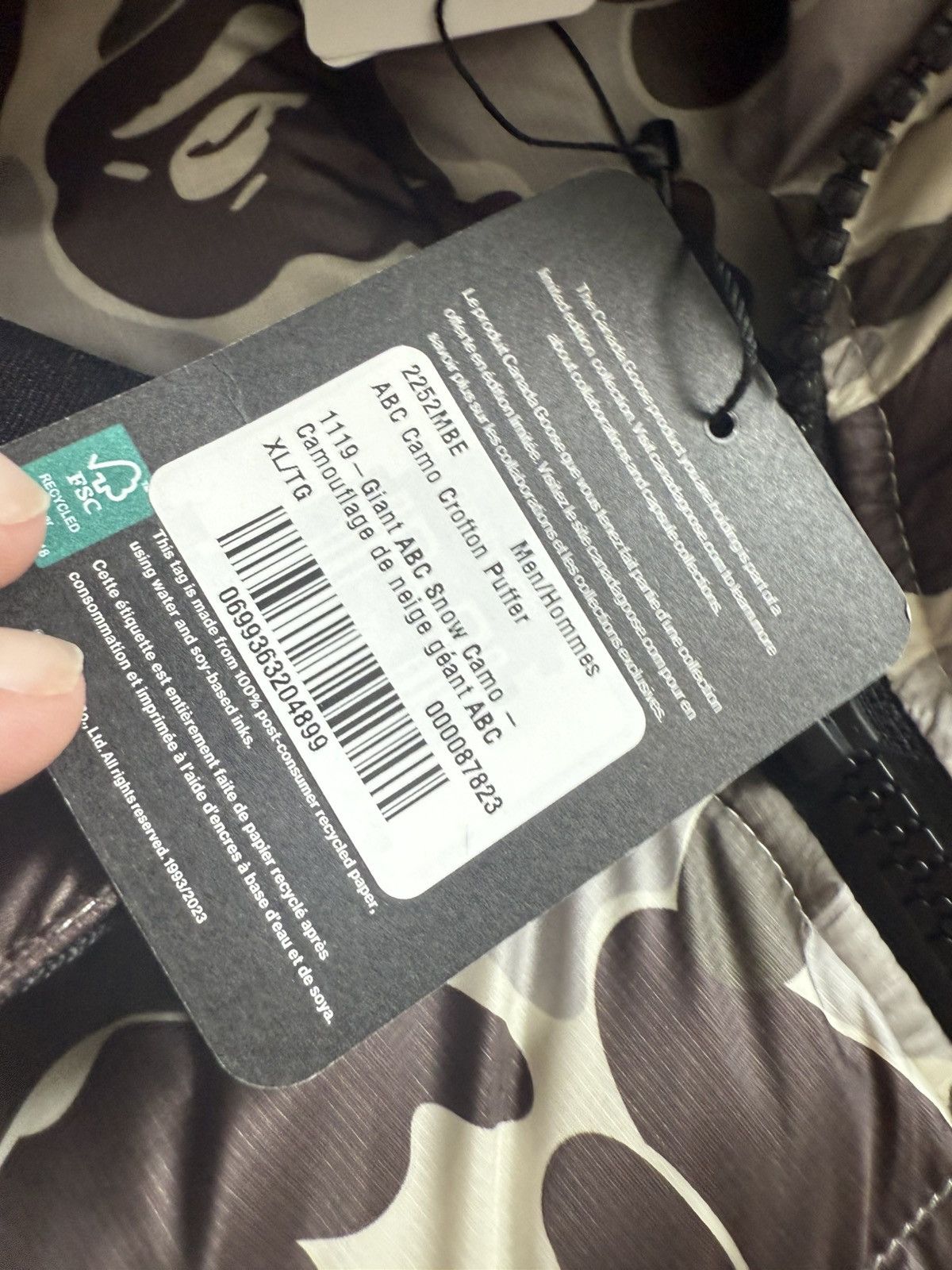 Bape Bape x Canada Goose Puffer Size US XL / EU 56 / 4 - 8 Thumbnail