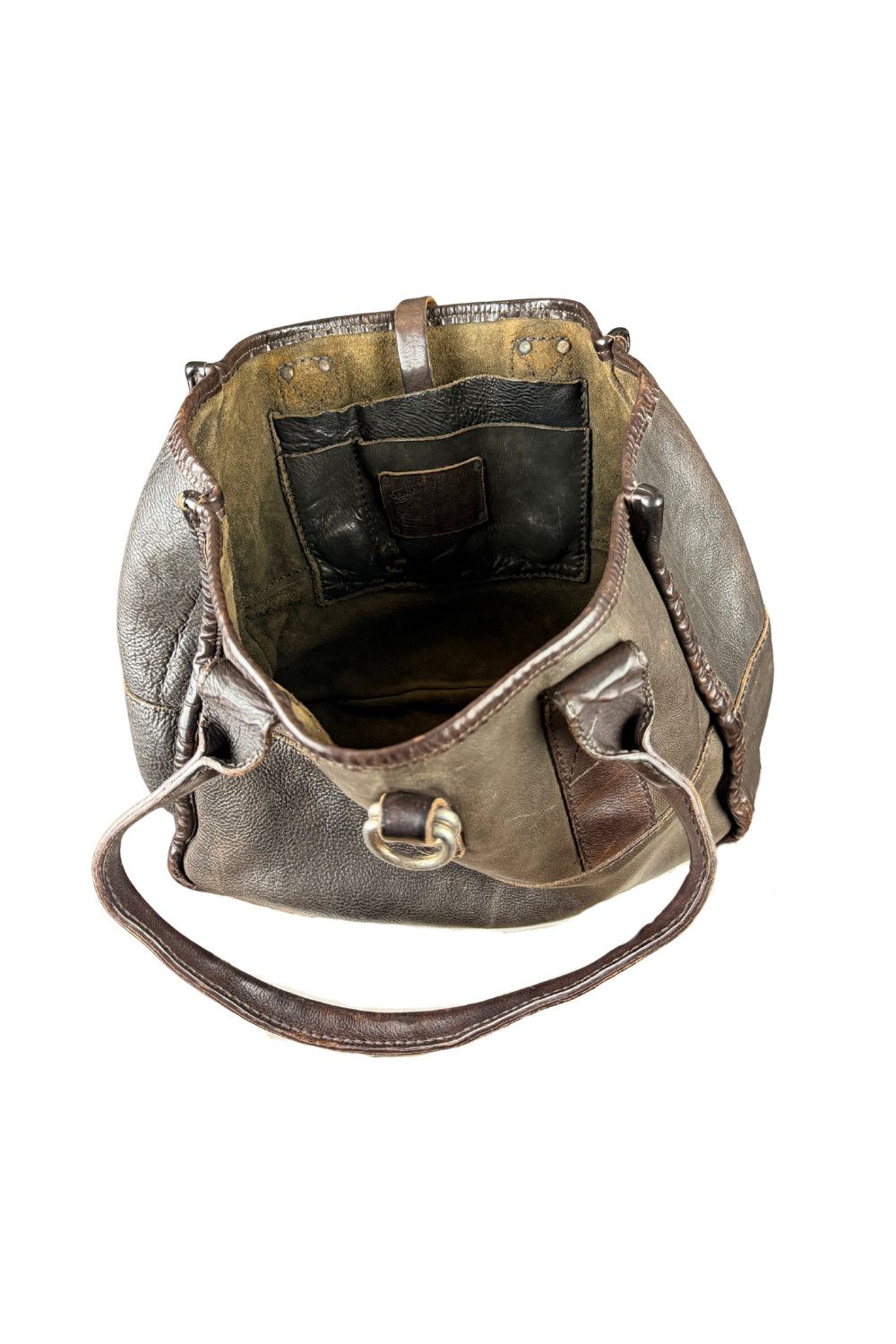 RRL Ralph Lauren FW99 (Archive) Double RL Italian Leather Utility Tote Bag Size ONE SIZE - 3 Thumbnail