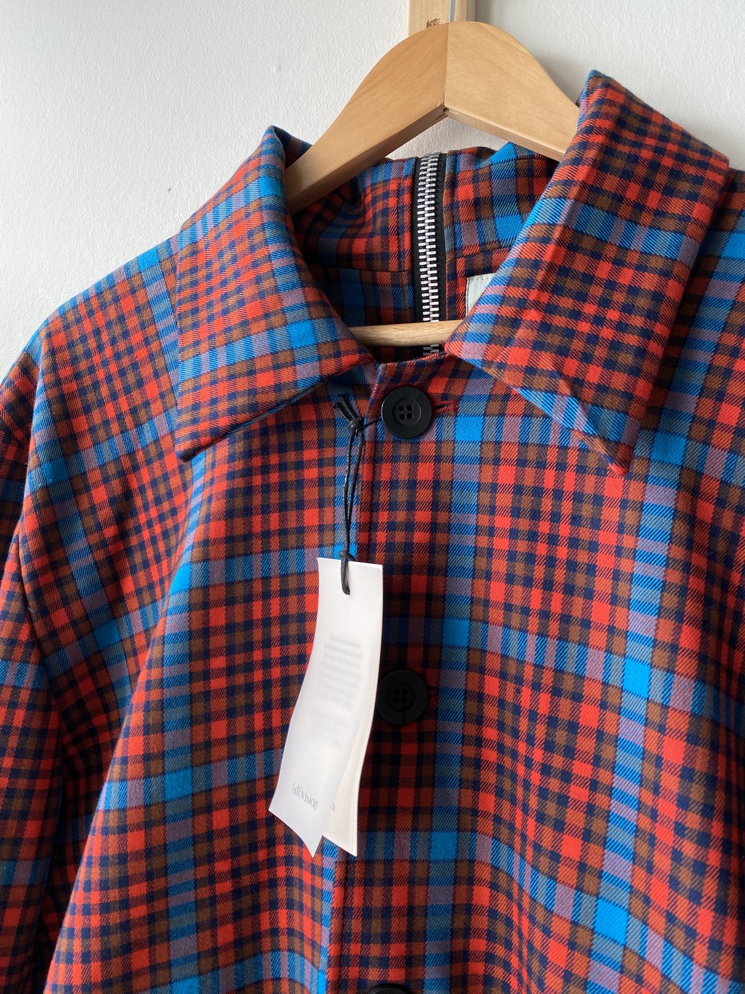 Acne Studios NWT $560 - Deadstock Check Long Split Trench Coat Size US L / EU 52-54 / 3 - 10 Thumbnail