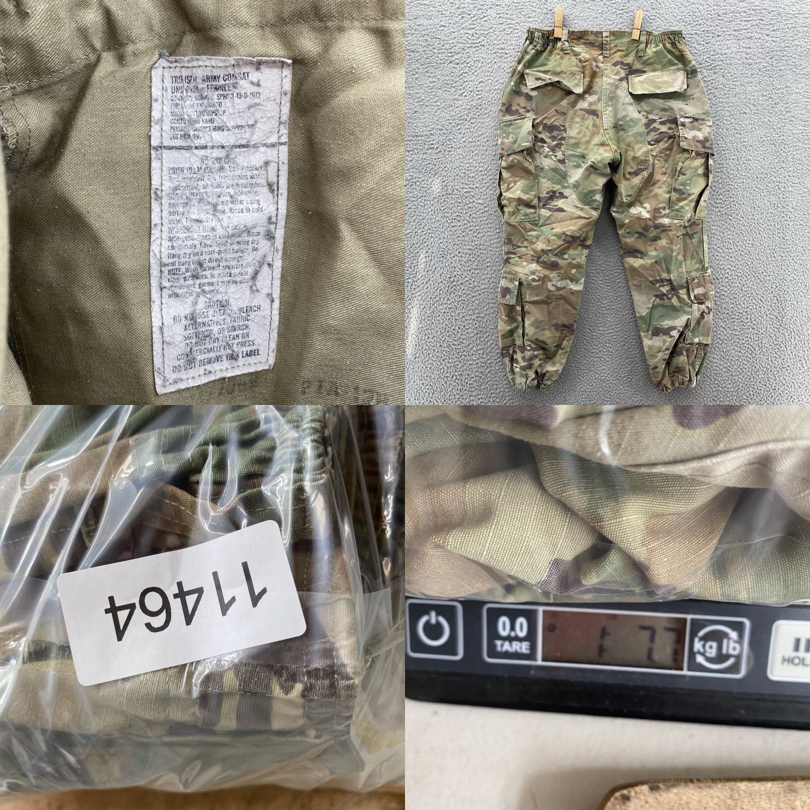 Vintage US Military Cargo Pants Womens 30X25 Green Camo Woodland Utility Workwear Pants Size 30" / US 8 / IT 44 - 8 Thumbnail