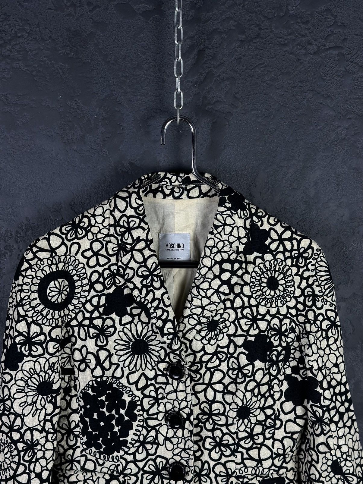 Moschino Cheap Chic Floral Button Blazer Jacket Size 42