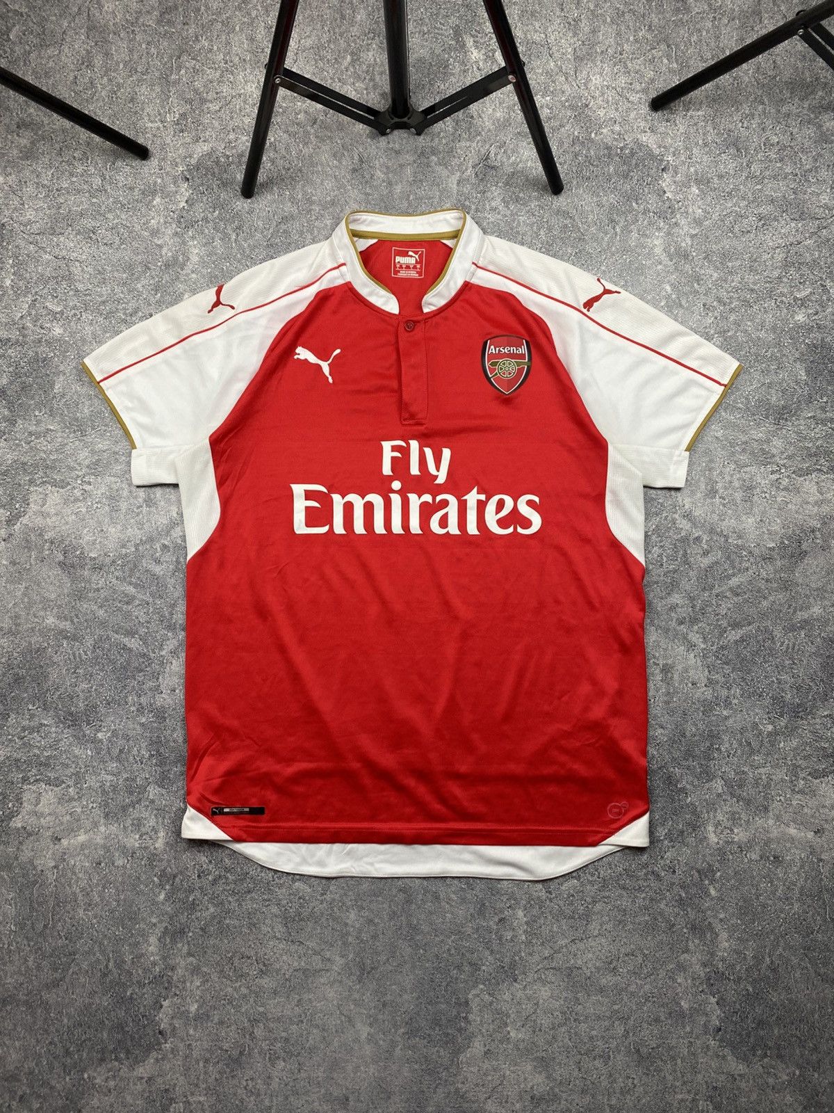 Puma × Vintage Vintage 2015/16 Arsenal Puma Soccer Jersey - Mens Large Red Size US L / EU 52-54 / 3 - 1 Thumbnail