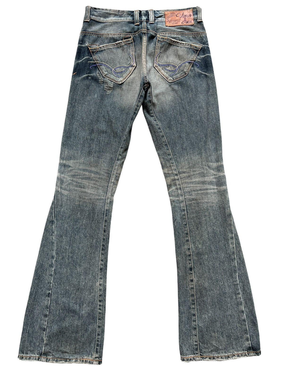 Edwin Edwin Vienus Distressed Bootcut Denim Flare Jeans 31x34 Size US 31 - 3 Thumbnail