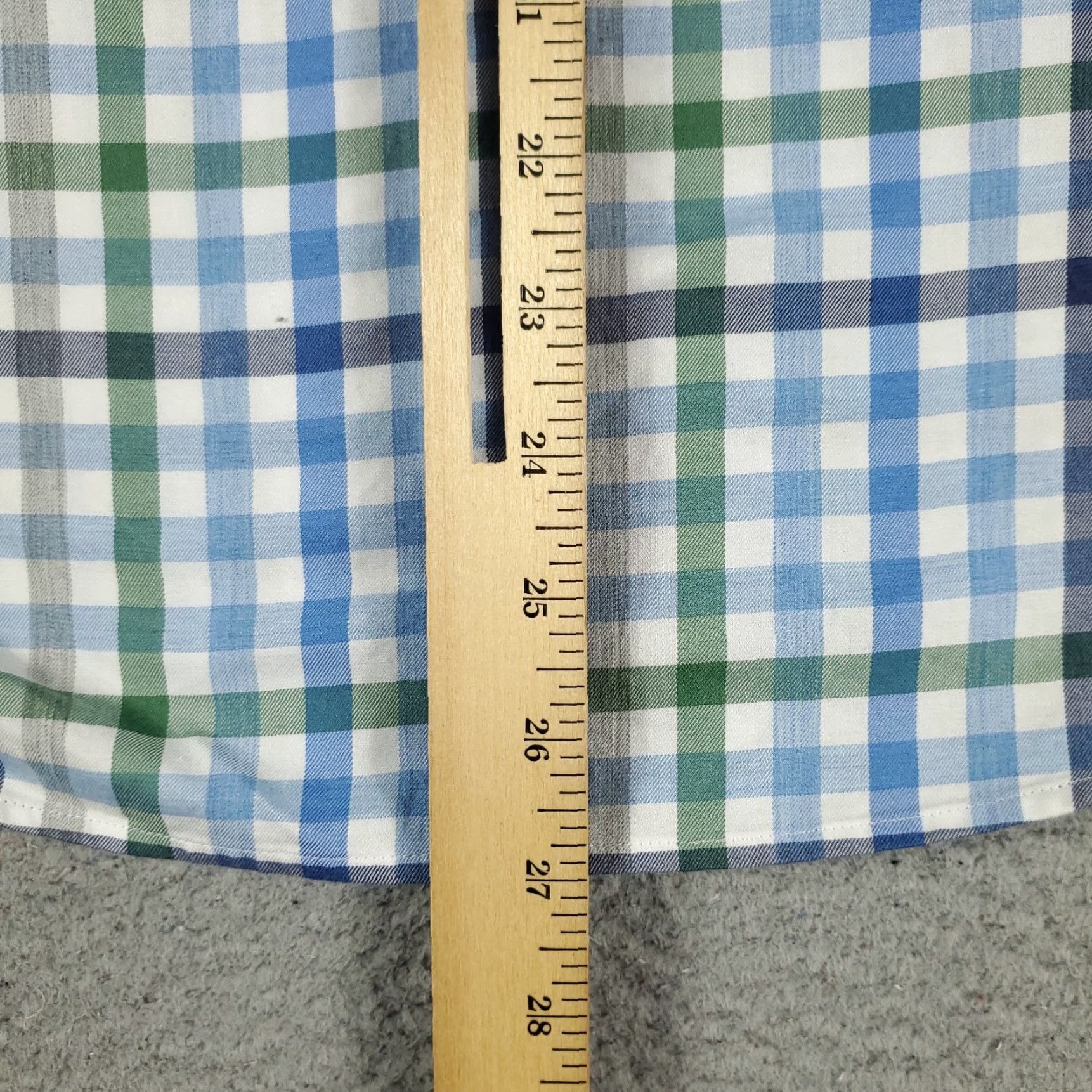 johnnie-O Johnnie O Blue Check Button-Up Shirt Mens Medium Long Sleeve Casual Size US M / EU 48-50 / 2 - 5 Thumbnail