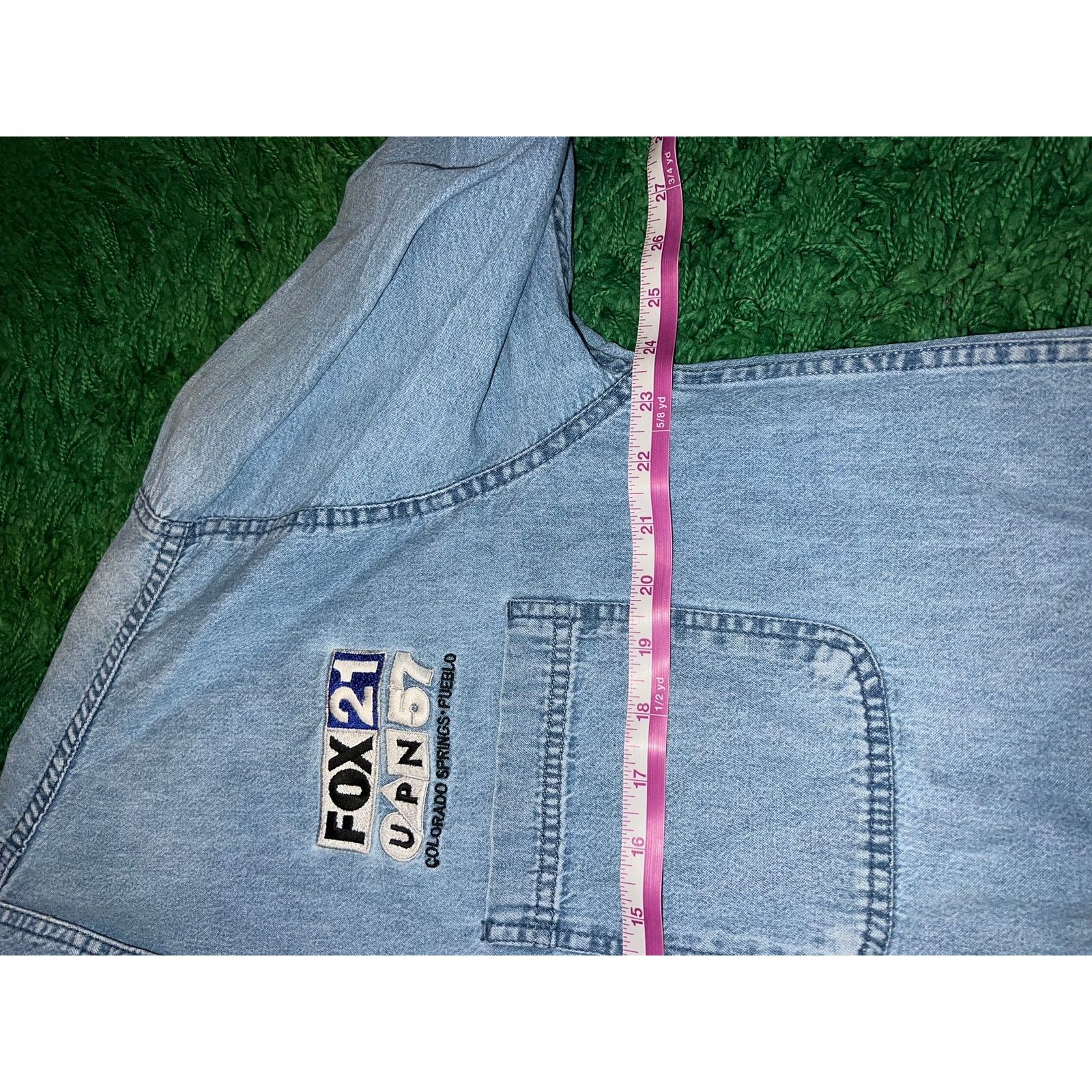 Vintage Vintage Fox News Button Up Shirt Channel 21 Denim LS VTG L Size US L / EU 52-54 / 3 - 10 Thumbnail