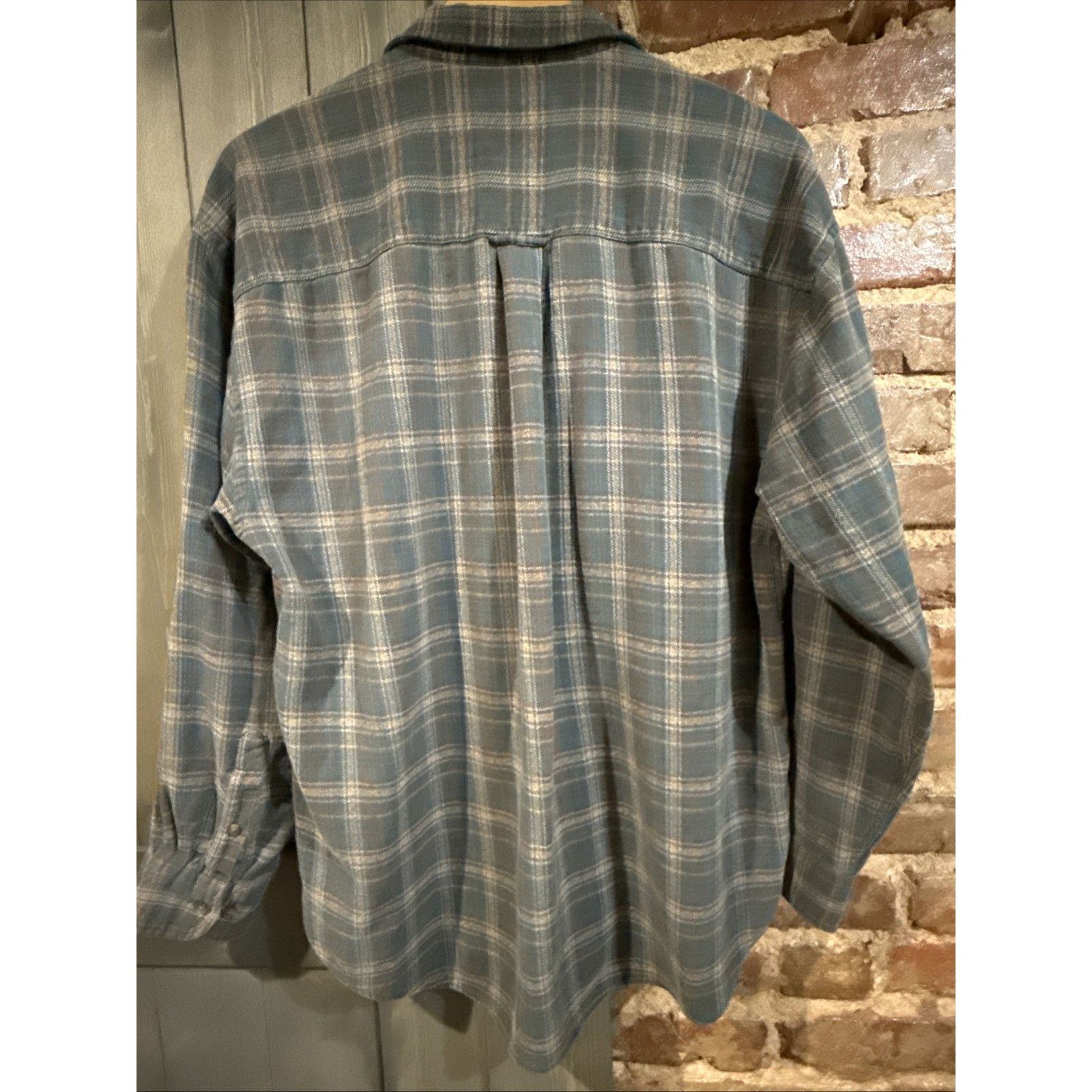Other Vintage Adirondack by Savile Row Plaid Gray Green Flannel XL Size US XL / EU 56 / 4 - 4 Thumbnail