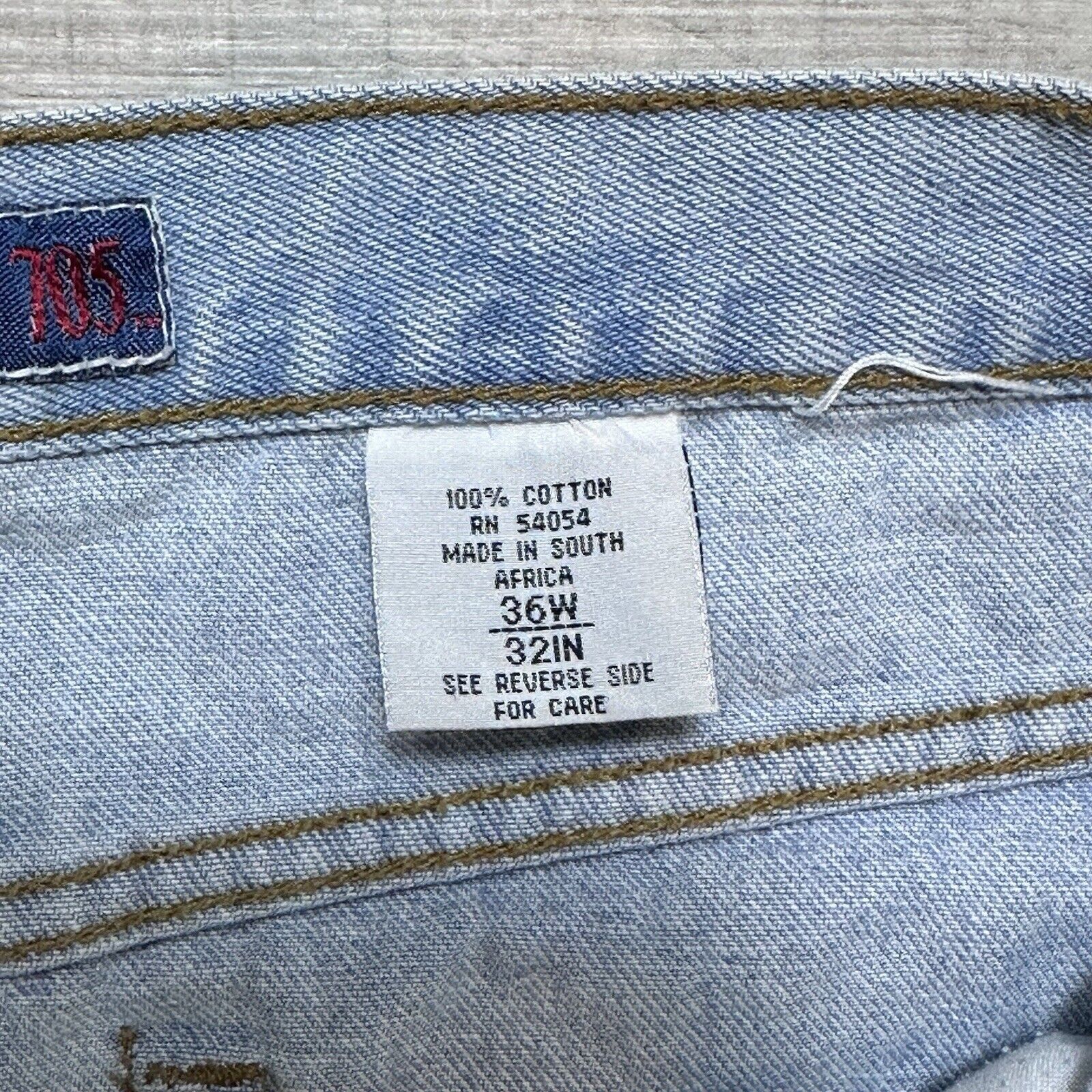 Bugle Boy Vintage Bugle Boy 705 Denim Jeans 36x32 Light Wash Size US 36 / EU 52 - 5 Thumbnail