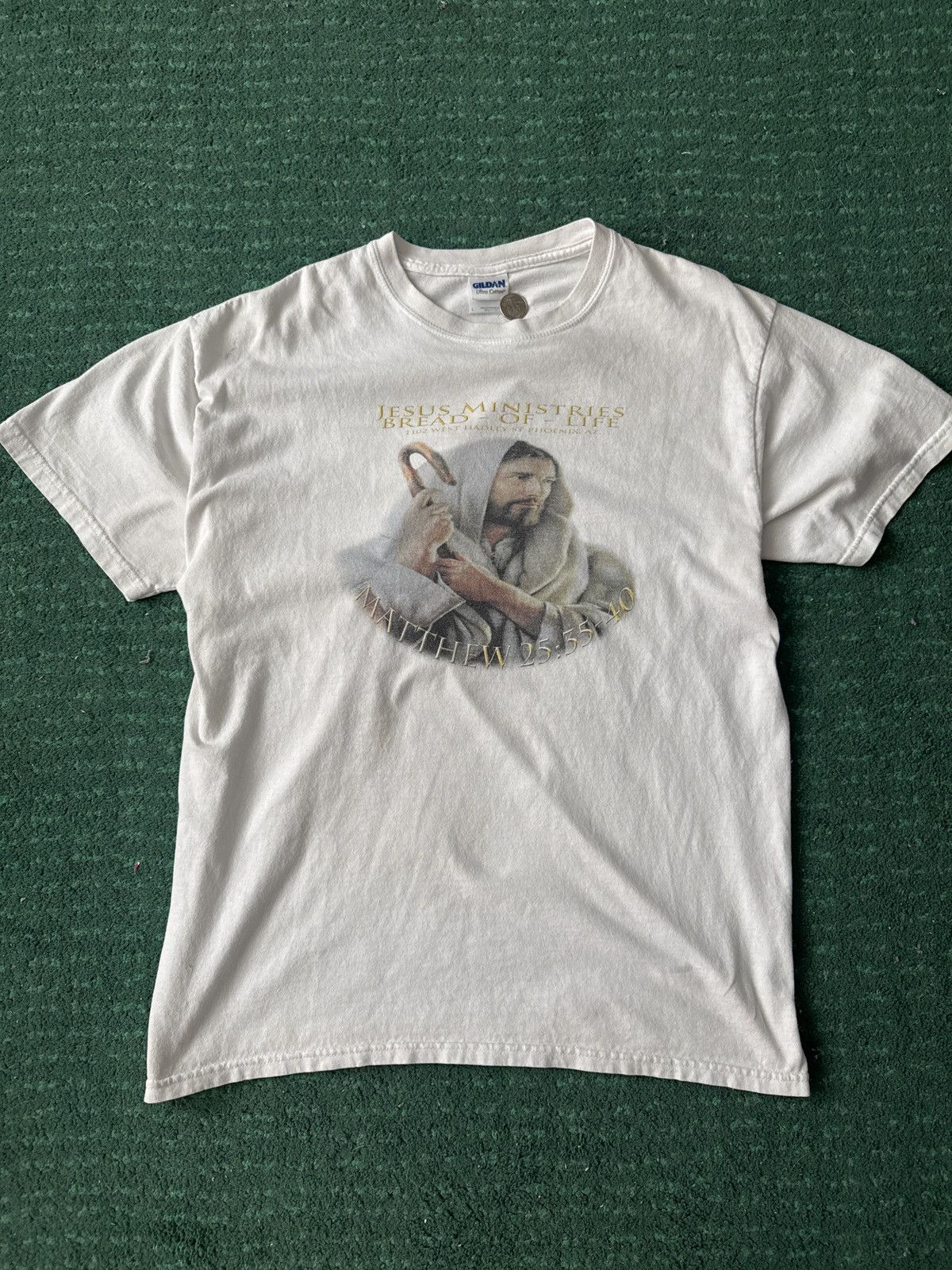 Vintage Vintage Jesus gospel tee “Jesus Ministries Bread Of Life” Size US L / EU 52-54 / 3 - 1 Thumbnail