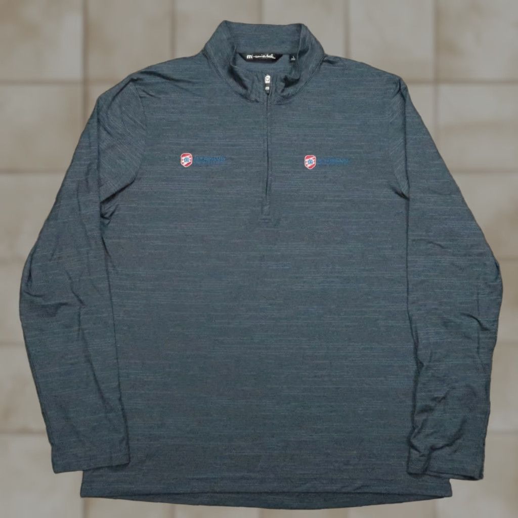 TravisMathew Travis Mathew Pullover Mens Large Blue Havasu 2.0 1/4 Zip Casual Pickleball Club Size US L / EU 52-54 / 3 - 1 Thumbnail