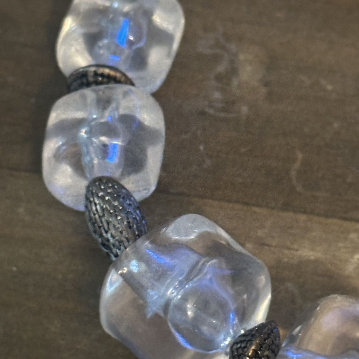 Chicos Chico’s clear ice cube bead collar necklace Size ONE SIZE - 4 Thumbnail
