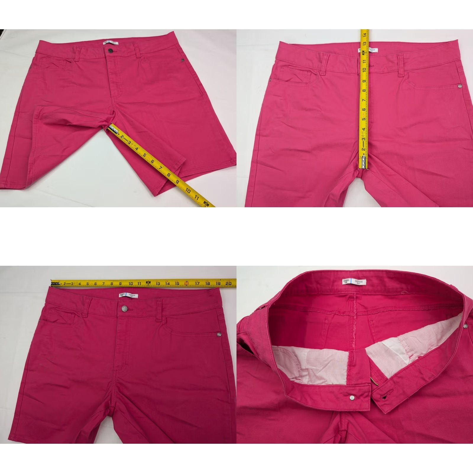Lee RIDERS by LEE LOT x 2 Pink & Blue Denim Mid Rise Shorts, Women L (38 x 8) EUC Shorts Bermuda 5-Pocket Classic Size 36" / US 14 / IT 50 - 9 Thumbnail