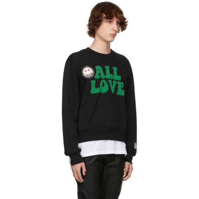 Amiri o1y0525 Logo Crewneck Sweatshirt in Black Size US M / EU 48-50 / 2 - 2 Thumbnail