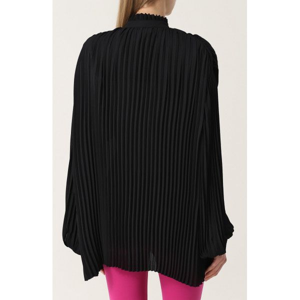 Balenciaga Balenciaga - Pleated Multi Style Blouse - 2017 Size XS / US 0-2 / IT 36-38 - 3 Thumbnail