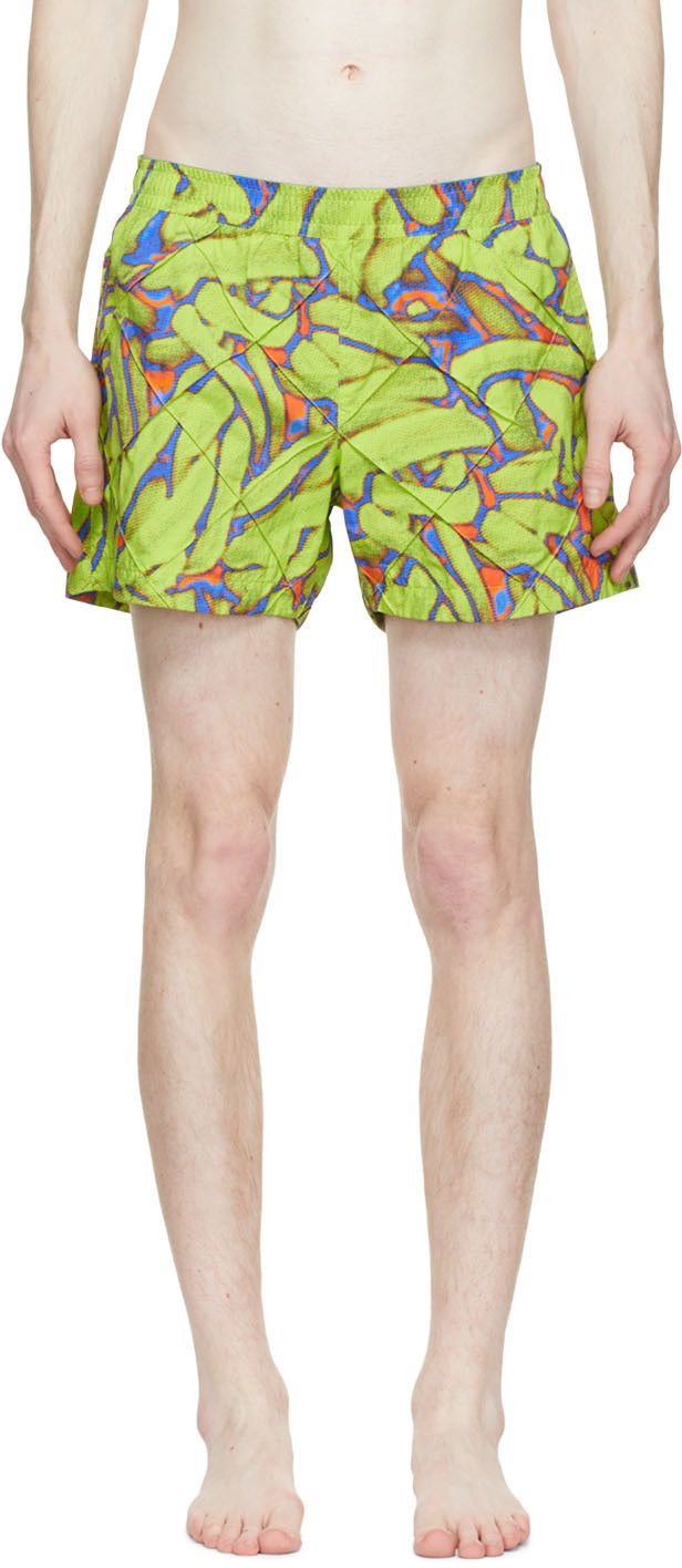 image of Bottega Veneta O1Loc1C0324 690530 Swim Short In Parakeet, Men's
