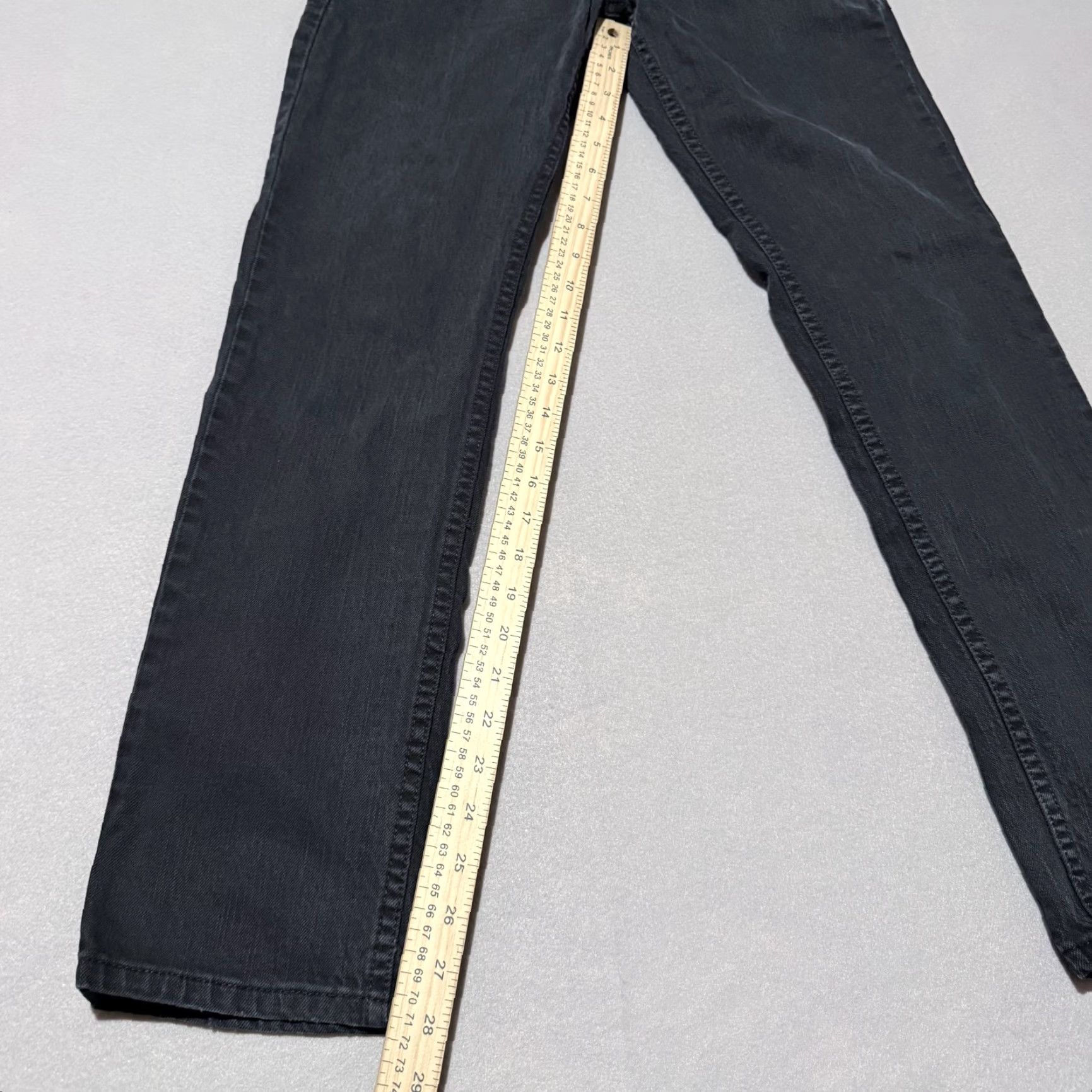 Levi's Levi's Jeans Men Black Denim Mid-Rise Classic Straight Zip Fly 29X30 511 Size US 29 - 6 Thumbnail