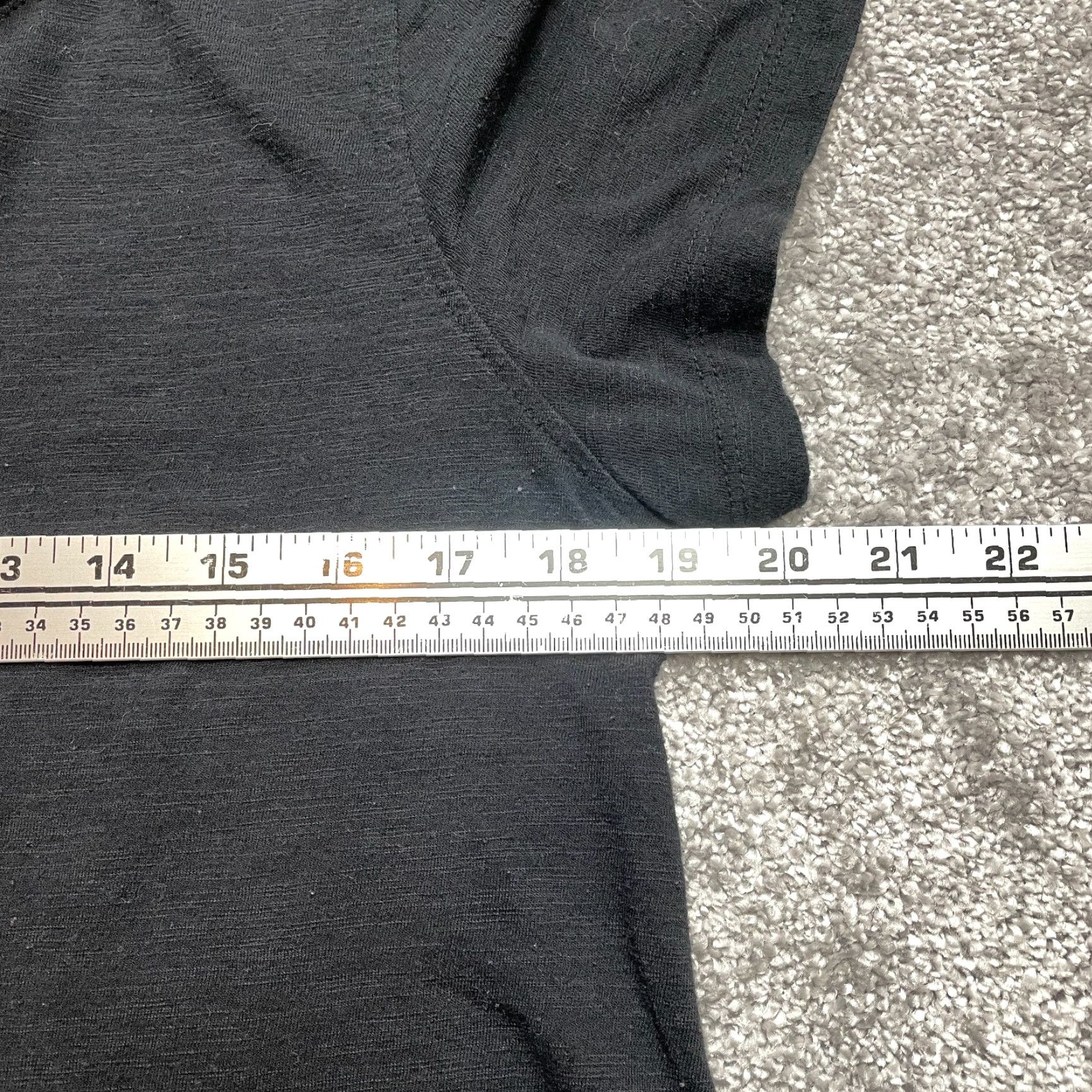 Vintage Lane Bryant Tunic Shirt Womens 10 Black Short Sleeve Knit Jersey Casual Fall Spring Summer Size L / US 10 / IT 46 - 5 Thumbnail