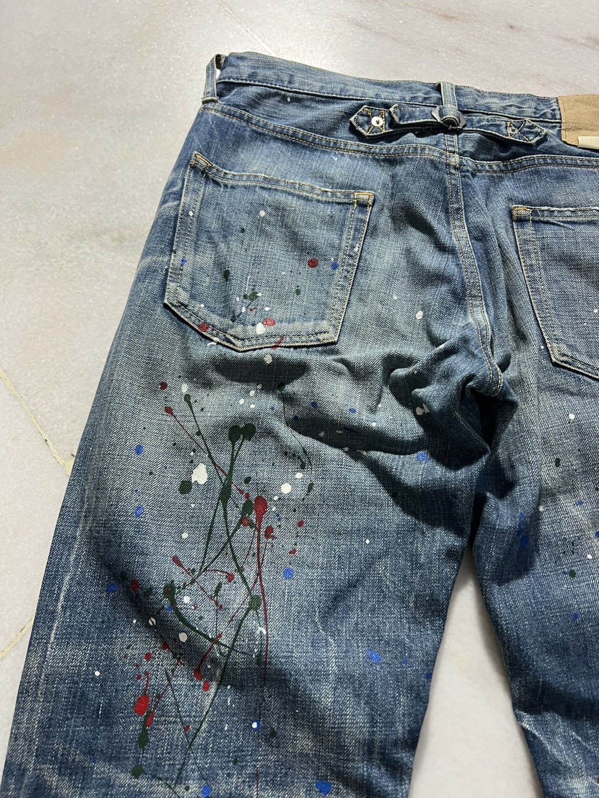 If Six Was Nine × Seditionaries × Sophnet. 💥Rare💥Vintage Sophnet. Painter Ripped Backle Back Jeans Size US 32 / EU 48 - 11 Thumbnail