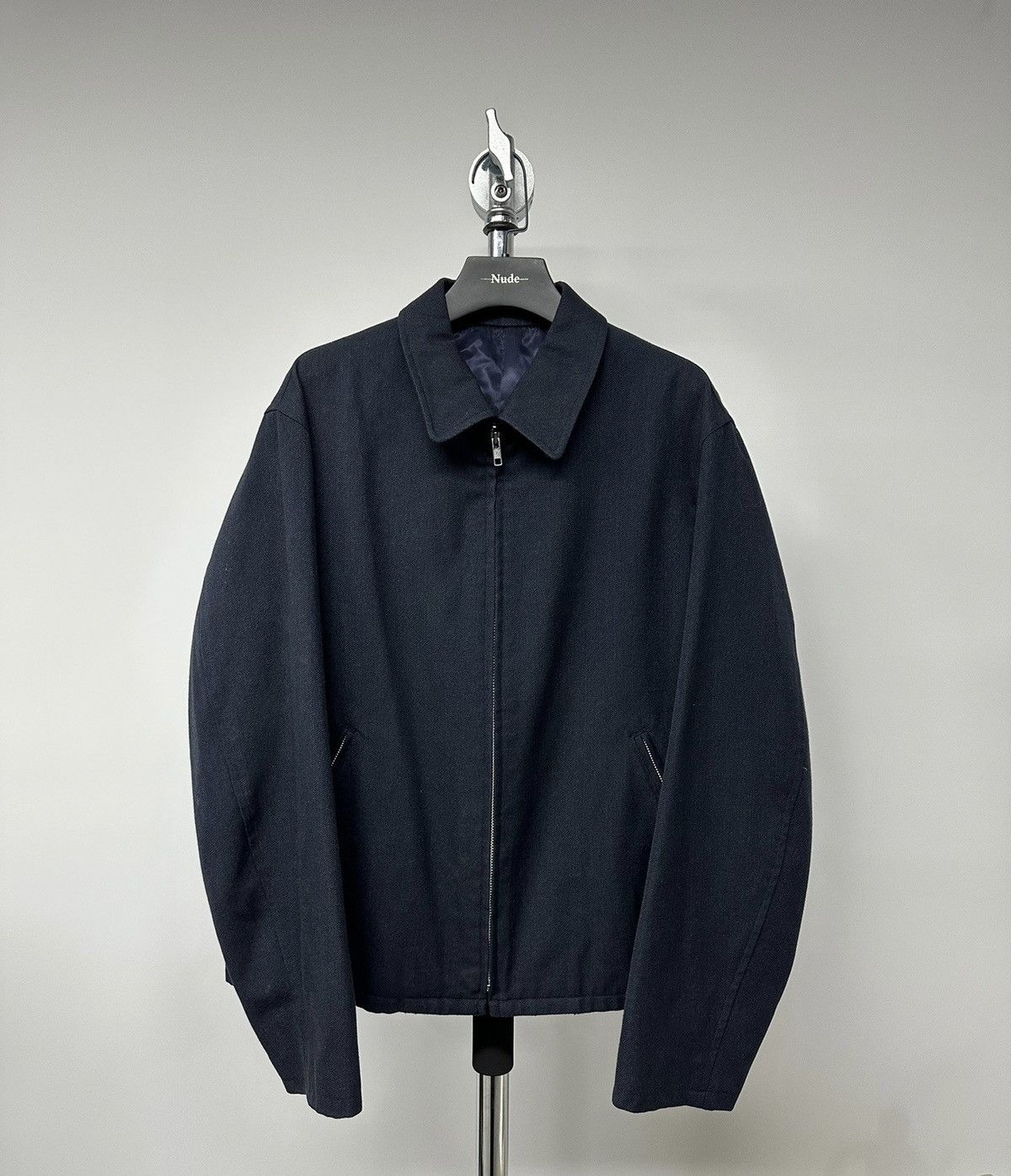 image of Yohji Yamamoto Y’S For Men Wool Jacket in Navy (Size Medium)