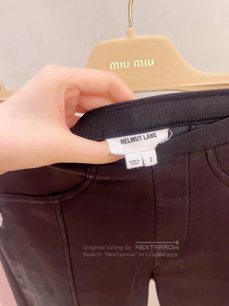 Helmut Lang Helmut Lang size 2 Leather pants Size 25" / US 0 / IT 36 - 4 Thumbnail