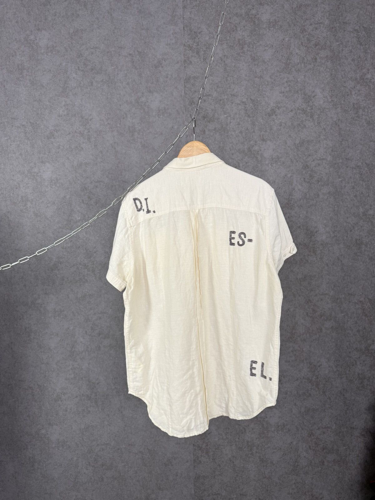 Designer × Diesel × Vintage Diesel designer linen shirt Size US XXL / EU 58 / 5 - 6 Thumbnail