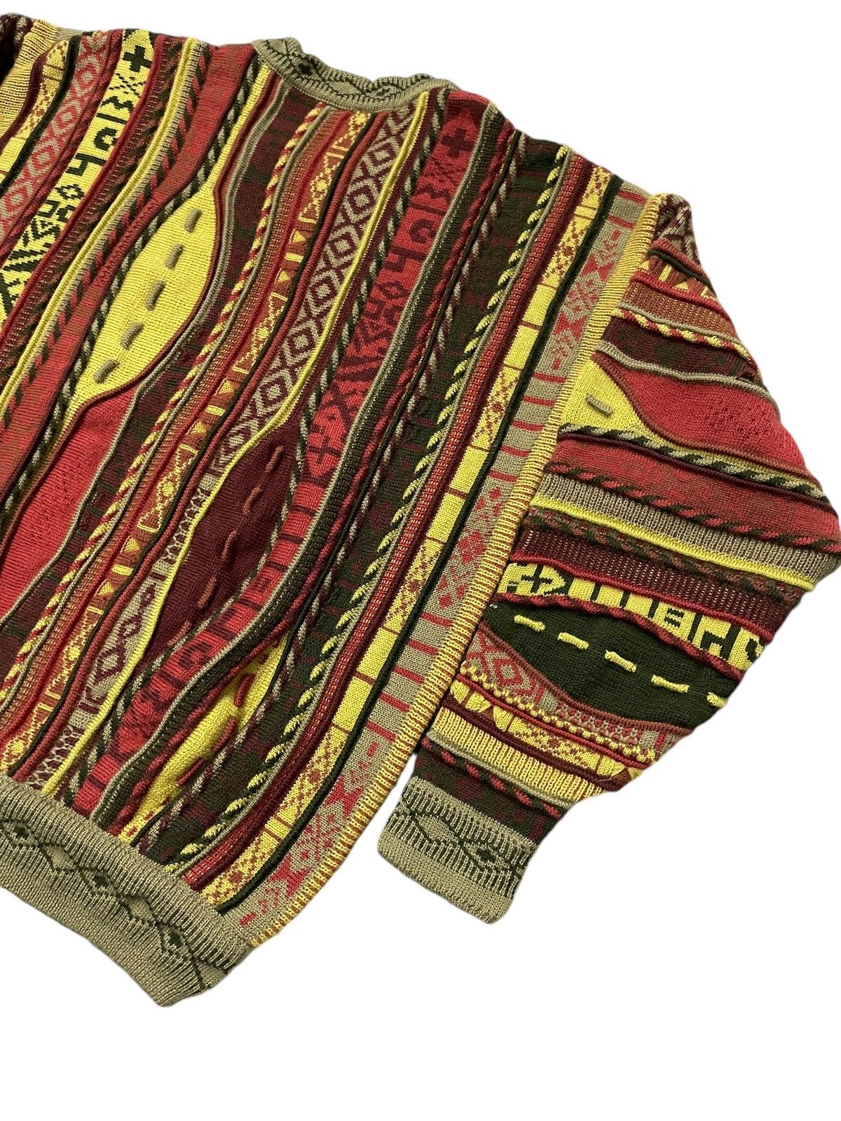 Coogi × Tundra Emaroo Australia 3D Coloured Cable Knit Coogi Style Sweater Size US M / EU 48-50 / 2 - 9 Thumbnail