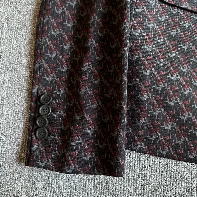 Dior Dior Houndstooth full print suit 2502-Nextarrow Size 48R - 2 Thumbnail