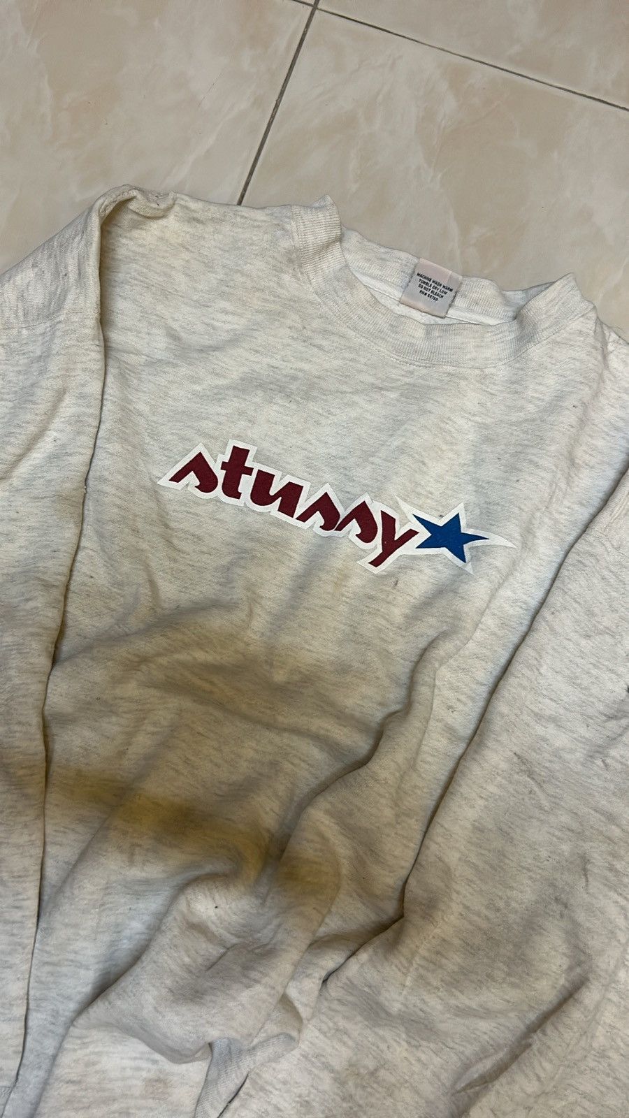 Stussy × Vintage VTG SWEATSHIRT STUSSY Size US XL / EU 56 / 4 - 2 Thumbnail