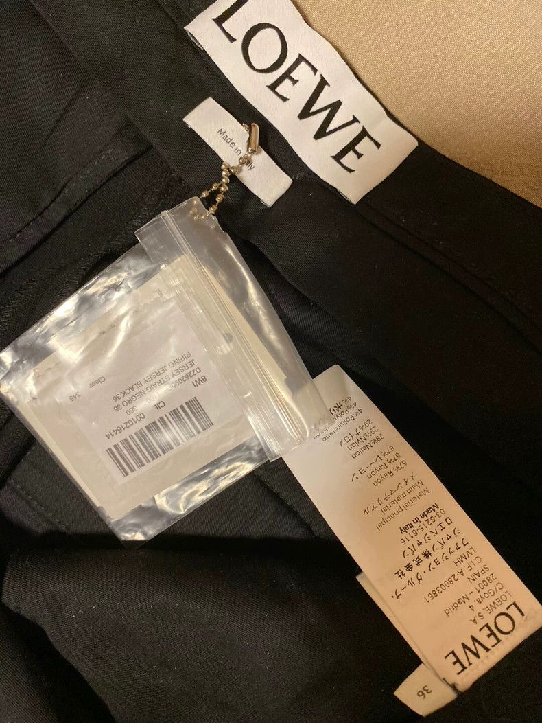 Loewe Loewe Black slim-fit trousers Size 35" - 3 Thumbnail