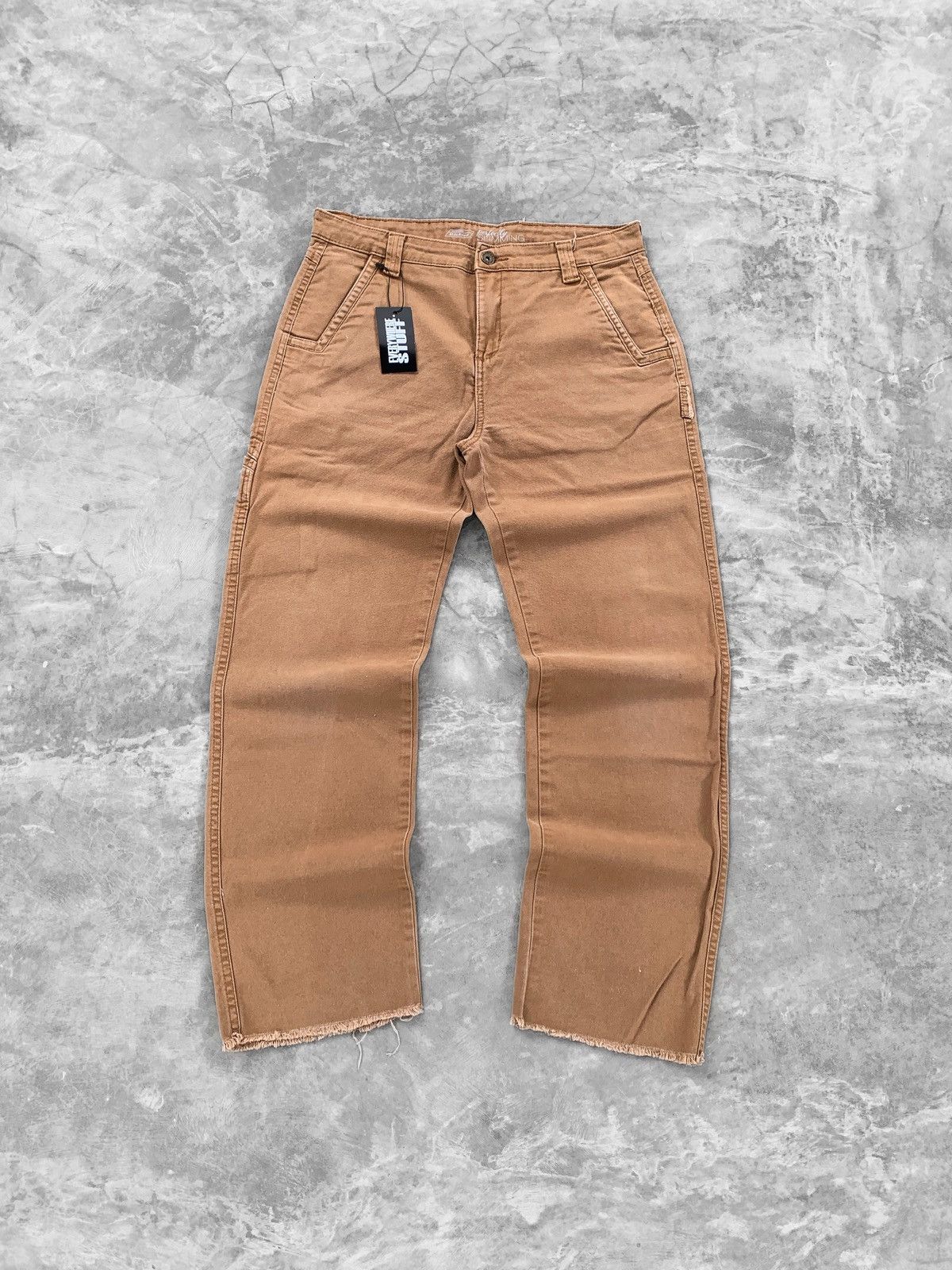 Dickies Vintage Dickies Carpenter Pants Brown Unfinsihed Size US 31 - 2 Thumbnail