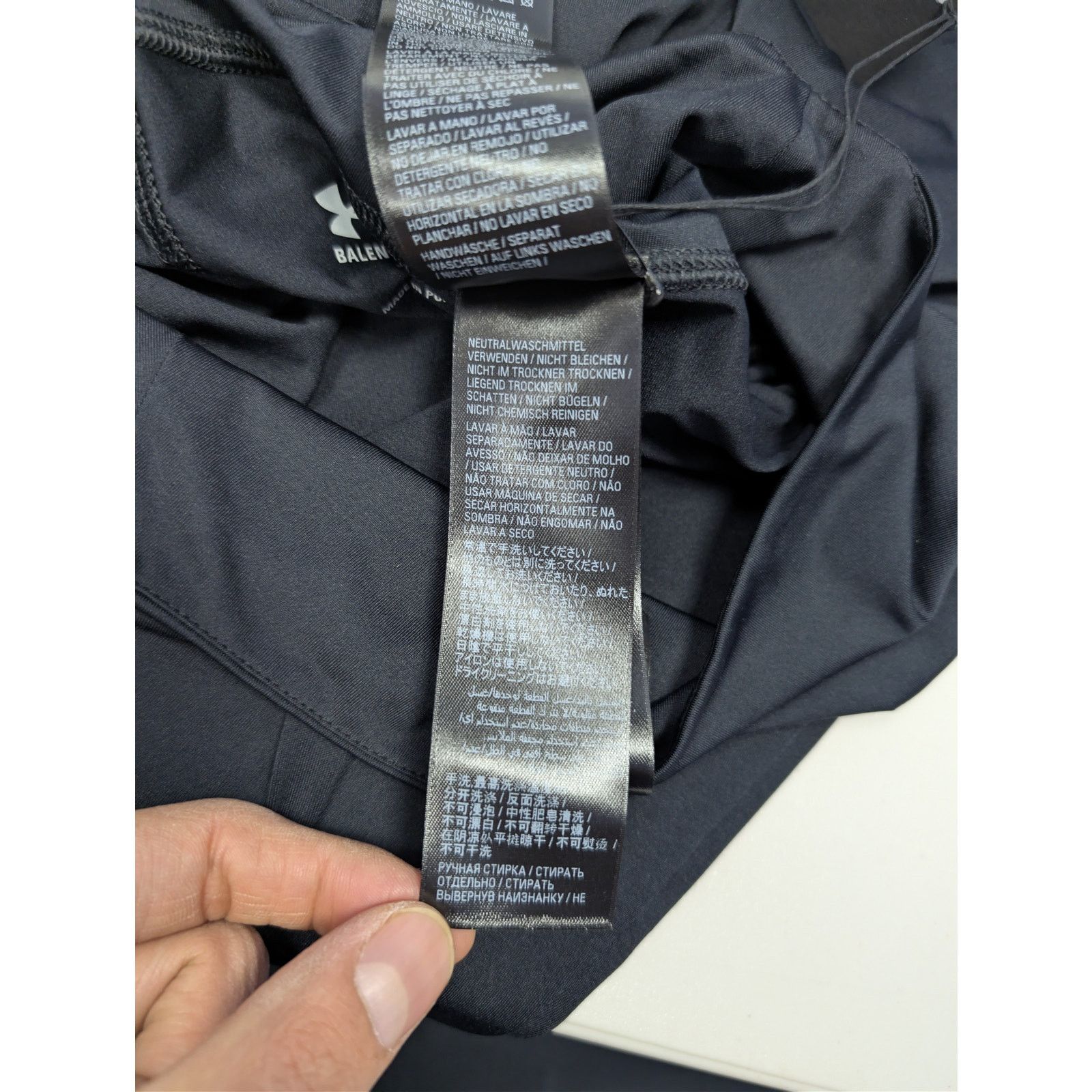 Balenciaga × Under Armour o1rshd1 Light Spandex Legging Pants in Black / White Size US 32 / EU 48 - 19 Thumbnail