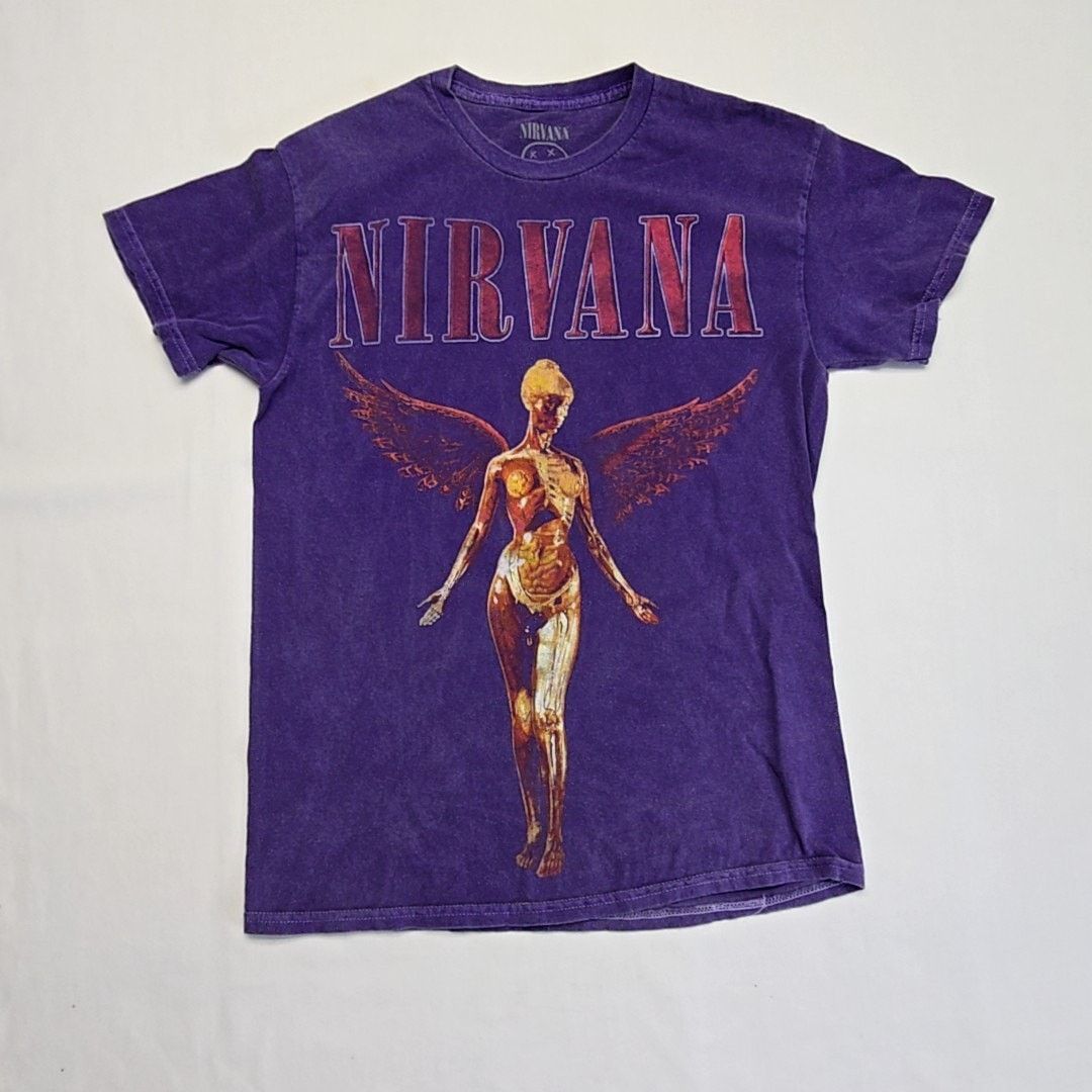 Nirvana Nirvana In Utero Shirt Graphic Purple Small Rock Band Tee Size US S / EU 44-46 / 1 - 1 Thumbnail
