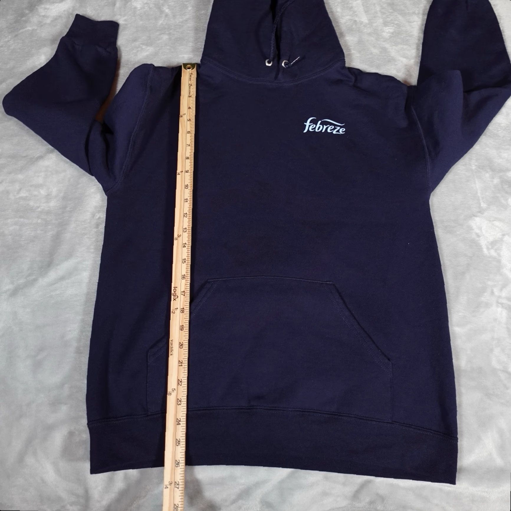 Vintage VINTAGE Febreze Hoodie Mens Medium Pullover Long Sleeve Fleece Blue Graphic Print Spring Fall Winter Size US M / EU 48-50 / 2 - 6 Thumbnail