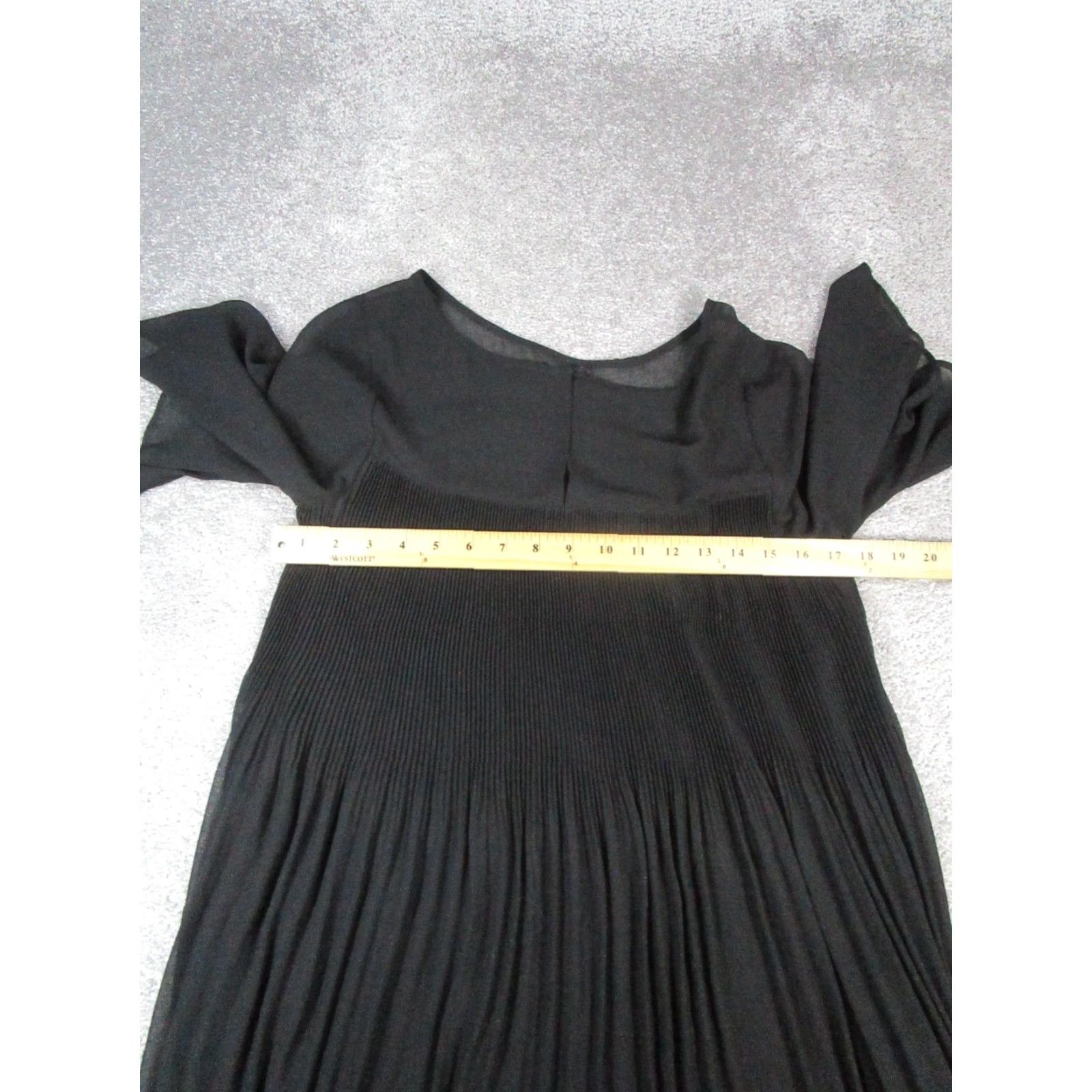 Vintage Maeve Dress Womens 2 Black Blouson Short Sleeve Round Neck Button Closure Polyester Short Maeve Womens Blouson 2 Black Dress Size XS / US 0-2 / IT 36-38 - 5 Thumbnail